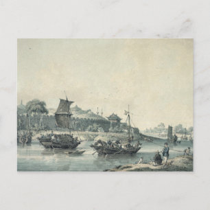 An einem der Flüsse der China Postkarte
