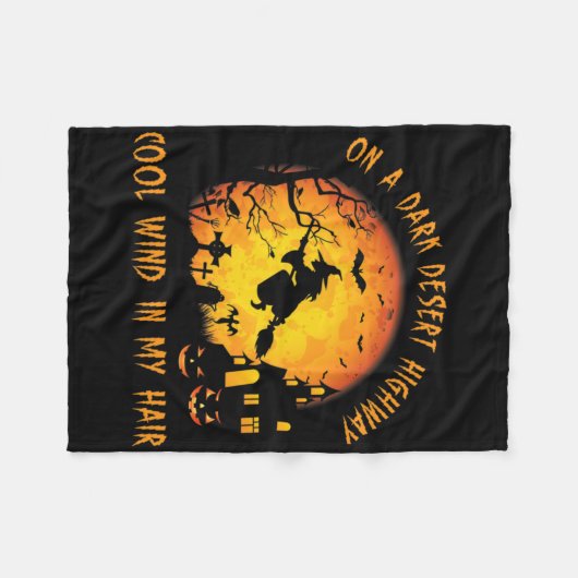 An einem dunklen Wüste, cooler Wind in meinem Haar Fleecedecke (Vorderseite (Horizontal))