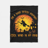 An einem dunklen Wüste, cooler Wind in meinem Haar Fleecedecke (Vorderseite)