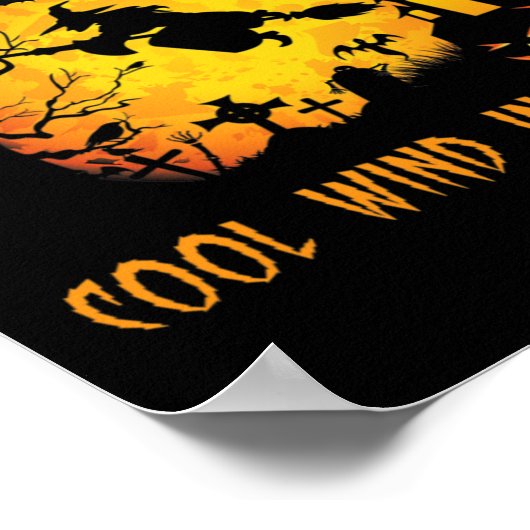 An einem dunklen Wüste, cooler Wind in meinem Haar Poster (Ecke)