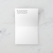 An einem klaren Tag ist der...... Karte (Innenseite)