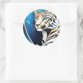 An einem Leopard ist etwas dran, das beide Runder Aufkleber (Tasche)