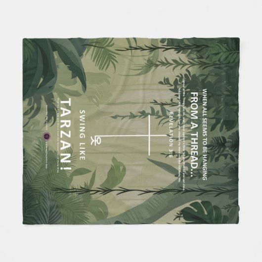 An einem Thread hängen Fleecedecke (Vorderseite (Horizontal))