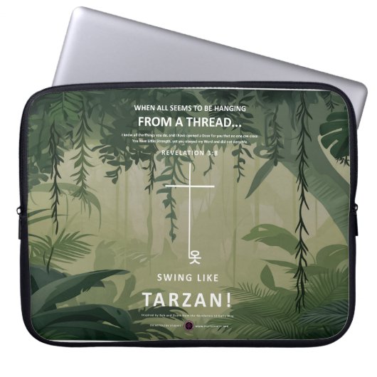 An einem Thread hängen Laptopschutzhülle (Vorderseite)