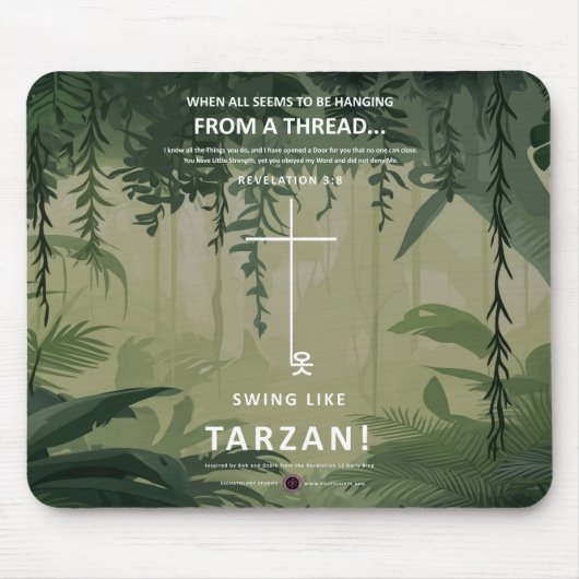 An einem Thread hängen Mousepad (Vorne)