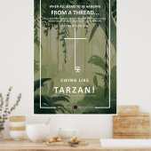 An einem Thread hängen Poster (Küche)