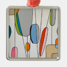 An einem Thread-Ornament hängen