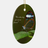 "An einem vollen Tag" Glasswing Keramikornament (Rechts)