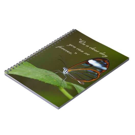 "An einem vollen Tag" Glasswing Notizblock (Linke Seite)