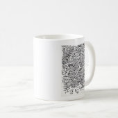 An einem Zwischenplatz zeichnend Tinte Kaffeetasse (VorderseiteRechts)