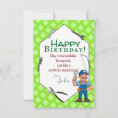 An einen Klempner Karte (Vorderseite)