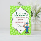 An einen Klempner Karte (Stehend Vorderseite)