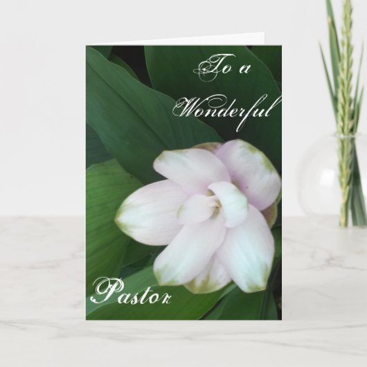 An einen wunderschönen Pastor Dankeskarte (Vorderseite)