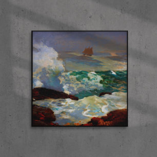 An einer Lee-Küste Winslow Homer 1900 Poster