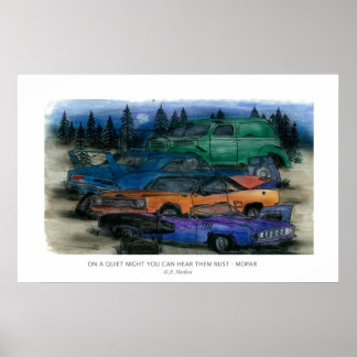 AN EINER RUHIGEN NACHT KÖNNEN SIE IHREN RUST HÖREN POSTER