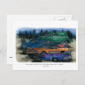 AN EINER RUHIGEN NACHT KÖNNEN SIE IHREN RUST HÖREN POSTKARTE (Vorne/Hinten)