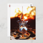 An einer Star-Postkarte hängen Postkarte (Vorne/Hinten)