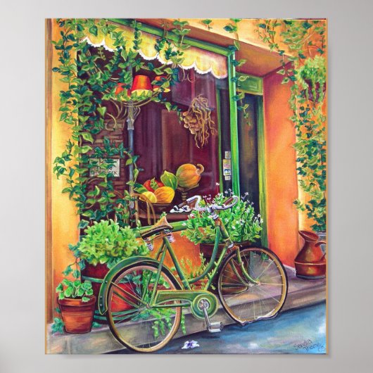 An einer Straße in Saint Remy Poster (Vorne)