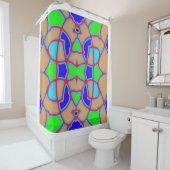 An elegant seamless multicolor classic design  sho duschvorhang (Beispiel)