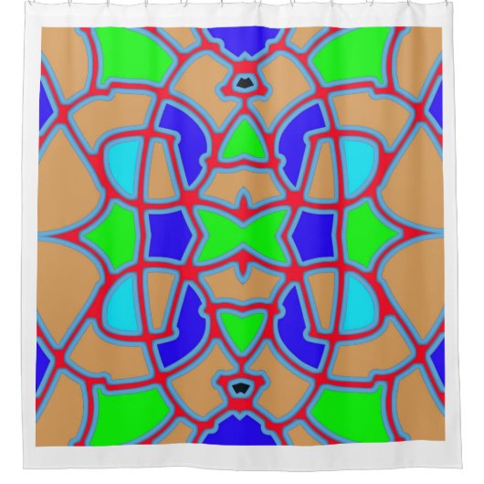 An elegant seamless multicolor classic design  sho duschvorhang (Vorderseite)