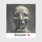 An Elegy in Veil — Gothic Fine Art Aufkleber (Blatt)