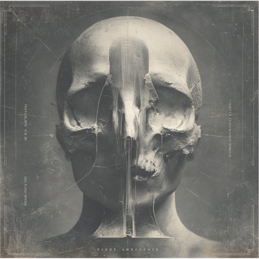 An Elegy in Veil — Gothic Fine Art Aufkleber (Vorderseite)