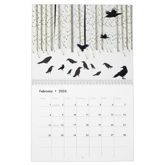 An eternal winter calendar kalender (Feb 2026)