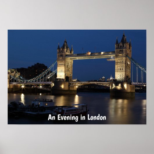 An Evening in London Night Scene Poster (Vorne)