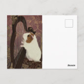 An Evening Recital – Artistic Guinea Pig Postcard Postkarte (Rückseite)