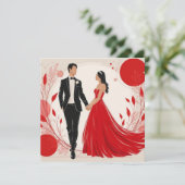 An Everlasting Love Einladung (Stehend Vorderseite)