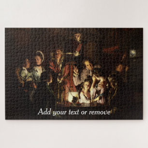 "An Experiment on a Bird in a Air Pump", 1768, Puzzle