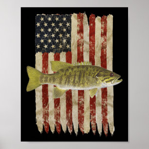 An Freiheit gewöhnter patriotischer Schwarzbaerbar Poster