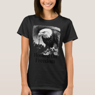 An Freiheit gewöhnter Weißkopfseeadler Kunst T-Shirt