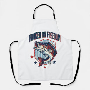 An Freiheit hängendes Vintage-Bass-Angler-Shirt-De Schürze