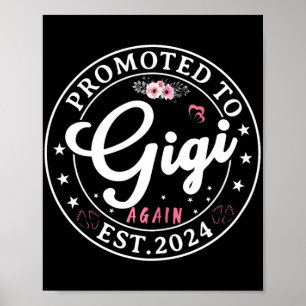 An Gigi nochmal Est 2024 Schwangerschaftsankündigu Poster