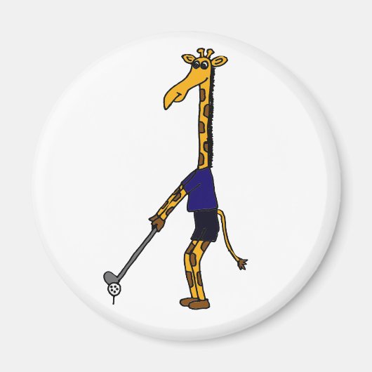 AN- Giraffe Golf spielen Magnet (Vorne)