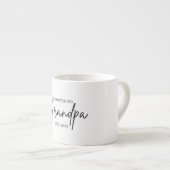 An Großvater EST 2025 befördert | Opa Espressotasse (Vorderseite Rechts)