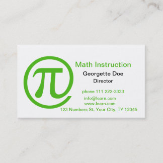 An Grün PUs Kelly Visitenkarte