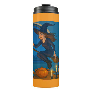 An Halloween heißen wir die Hexen willkommen! Thermosbecher