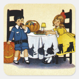 An Halloween Quadratischer Aufkleber