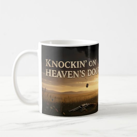 An Heaven's Door klopfender Becher Kaffeetasse (Links)
