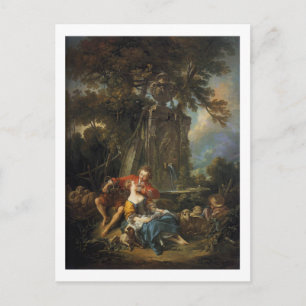 An Herbst Pastoral - François Boucher Postkarte