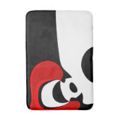 An Herrn Redd: Abstrakt Schwarz, Weiß und Rot Badematte (Vorderseite Vertikal)