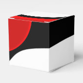 An Herrn Redd: Abstrakt Schwarz, Weiß und Rot Geschenkschachtel (Vorderseite)