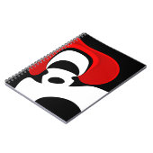 An Herrn Redd: Abstrakt Schwarz, Weiß und Rot Notizblock (Linke Seite)