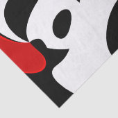 An Herrn Redd: Abstrakt Schwarz, Weiß und Rot Seidenpapier (Detail)