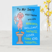 An Herrn Sexy Karte (Gelbe Blume)