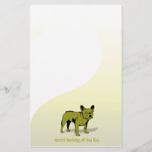 An Ihnen die französische Bulldogge abstreifen Briefpapier