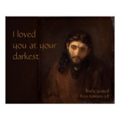 An Ihrem dunkelsten CC0519 Rembrandt Jesus Poster (Vorderseite)