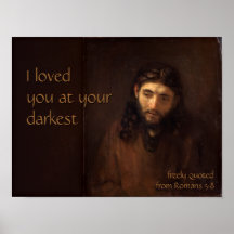 An Ihrem dunkelsten CC0520 Rembrandt Jesus Cardsto